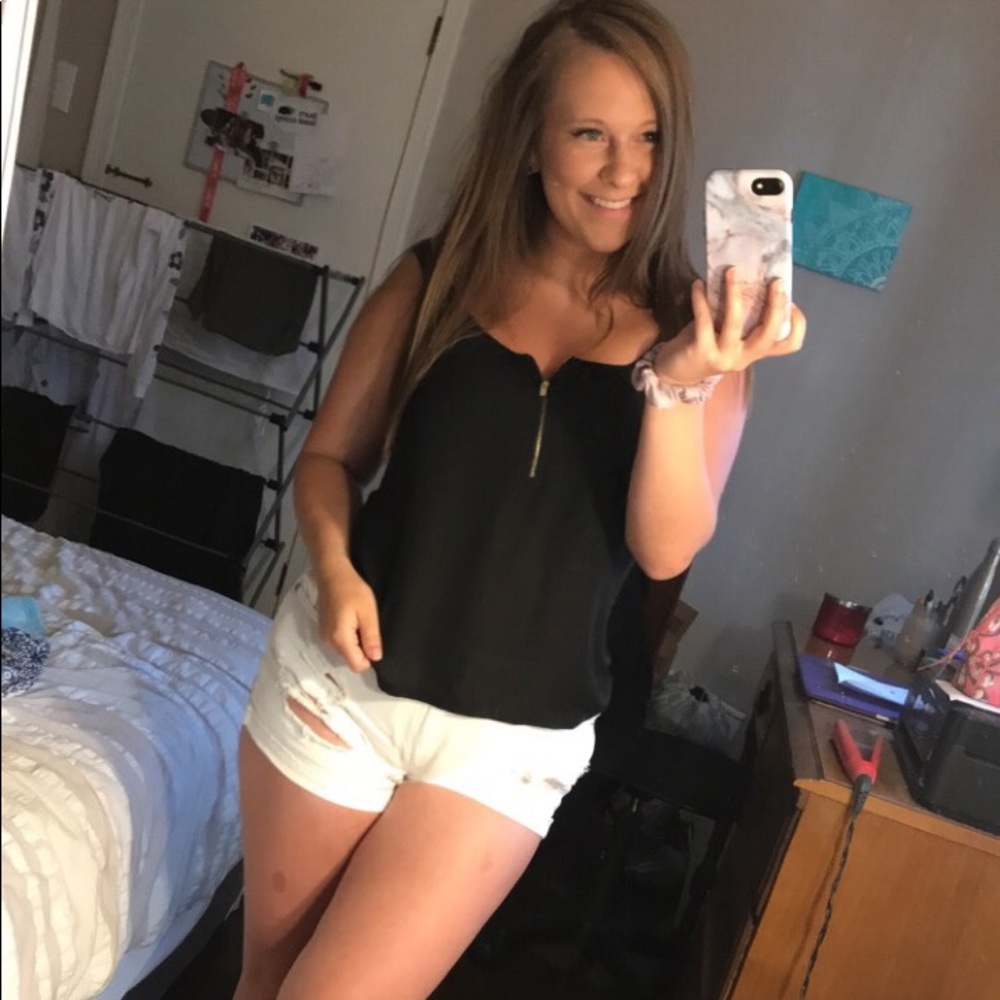 Black tank top